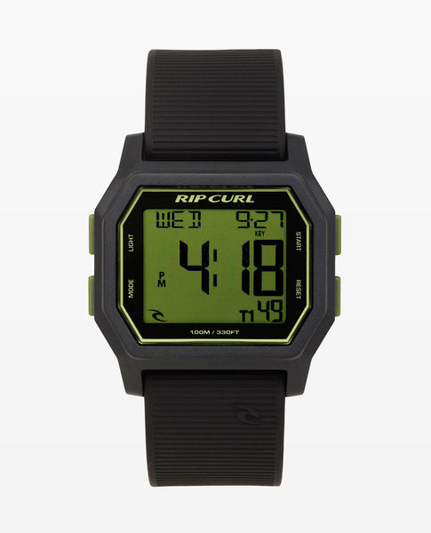 Atom Digital Watch Black Olive Surf Watches for mens Rip Curl Indonesia