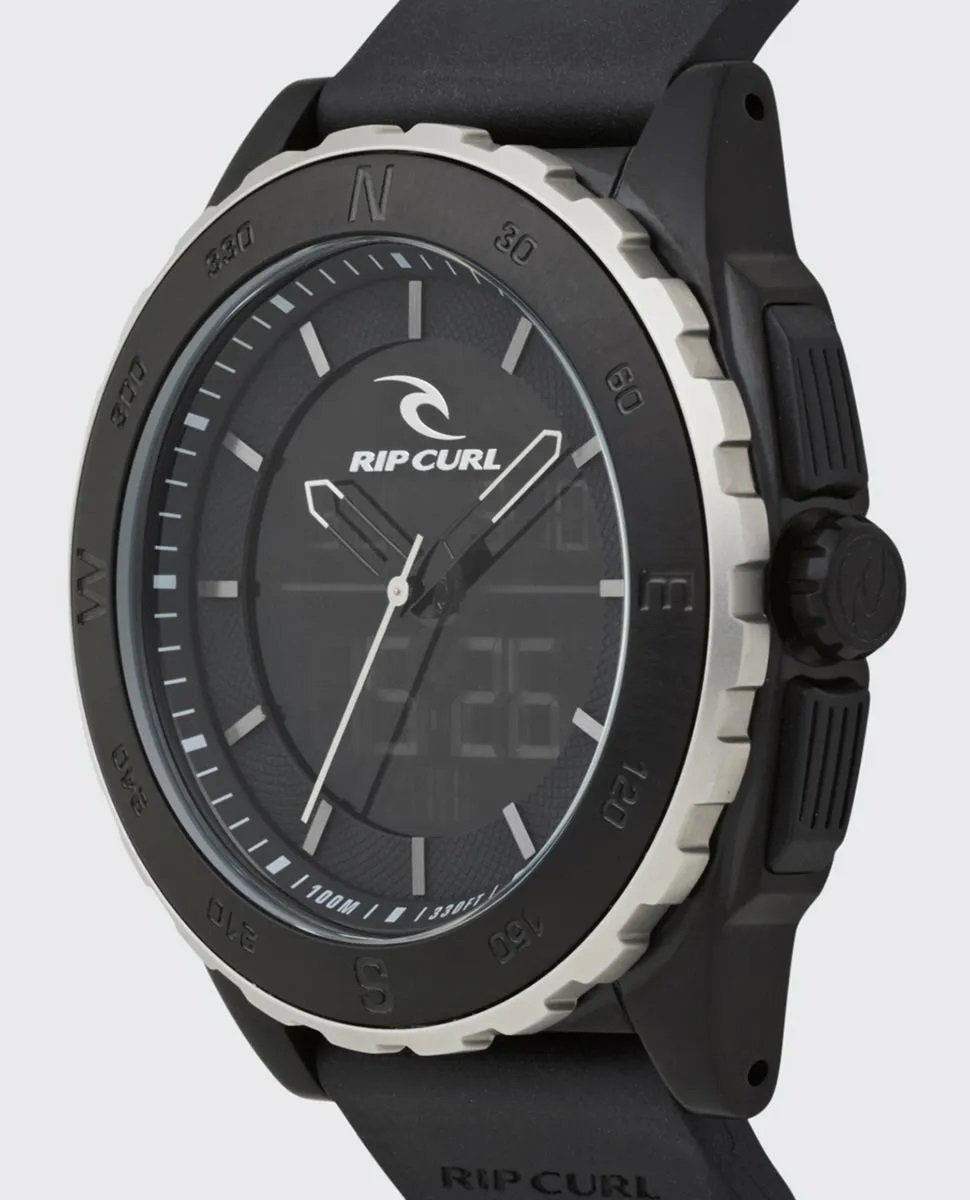 Rival Ana Digital Rubber Watch Midnight Surf Watches for mens Rip Curl Indonesia